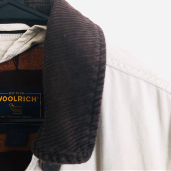 Men’s Woolrich Coat Wool Lined Winter Overcoat - Picture 7 of 8